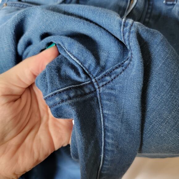 Current Elliott Dark Wash Indigo High Rise USA Made Ankle Skinny Jeans Size 26 - Picture 5 of 13